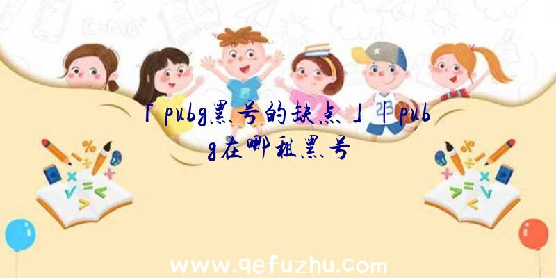 「pubg黑号的缺点」|pubg在哪租黑号